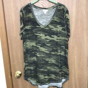 Style & Co Camouflage Tee Size XXL